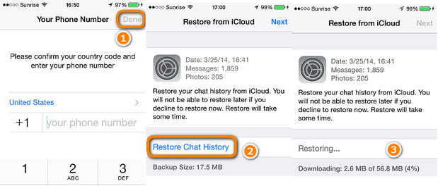 how to copy my whatsapp messages to icloud and download it on pc
